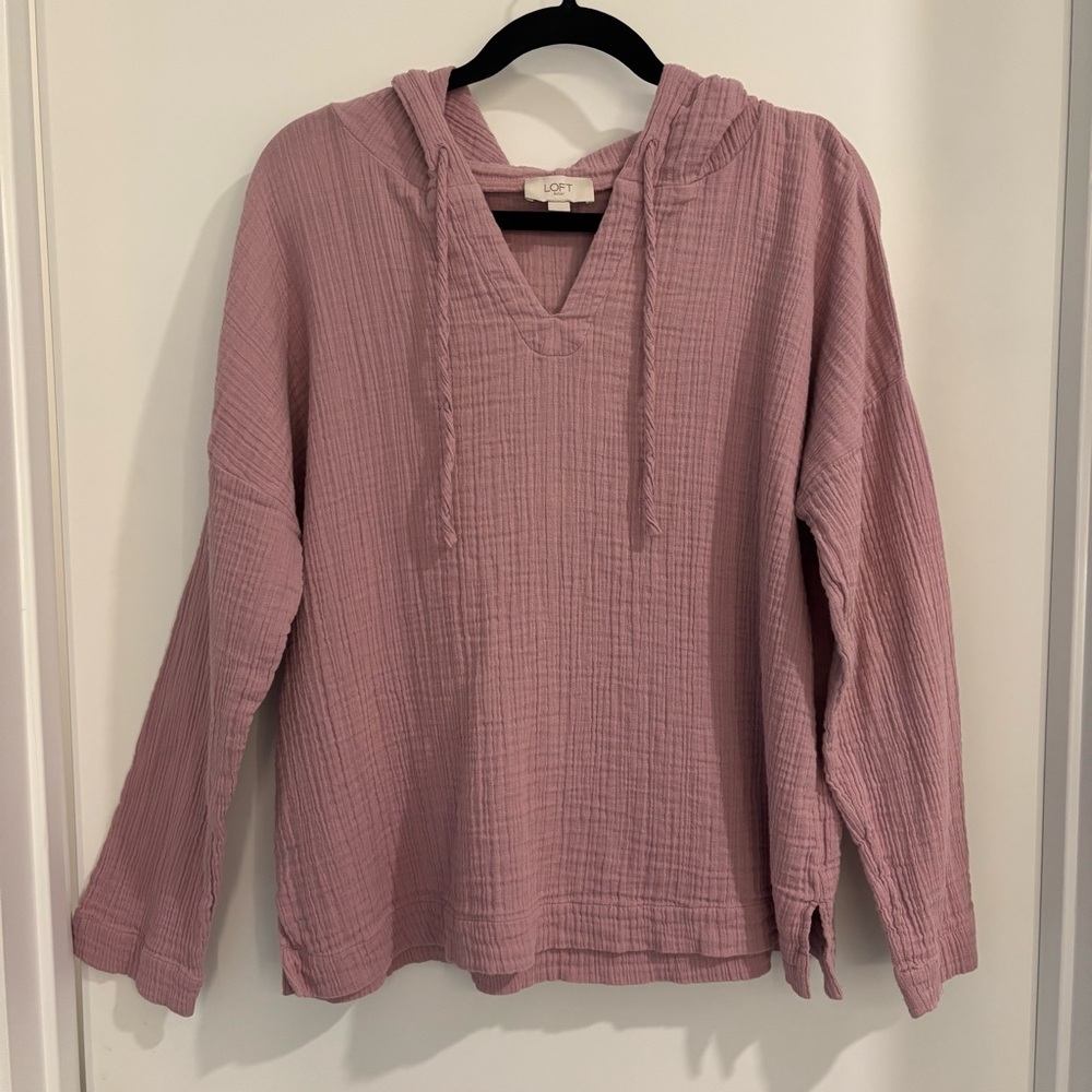 Loft lightweight cotton hoodie